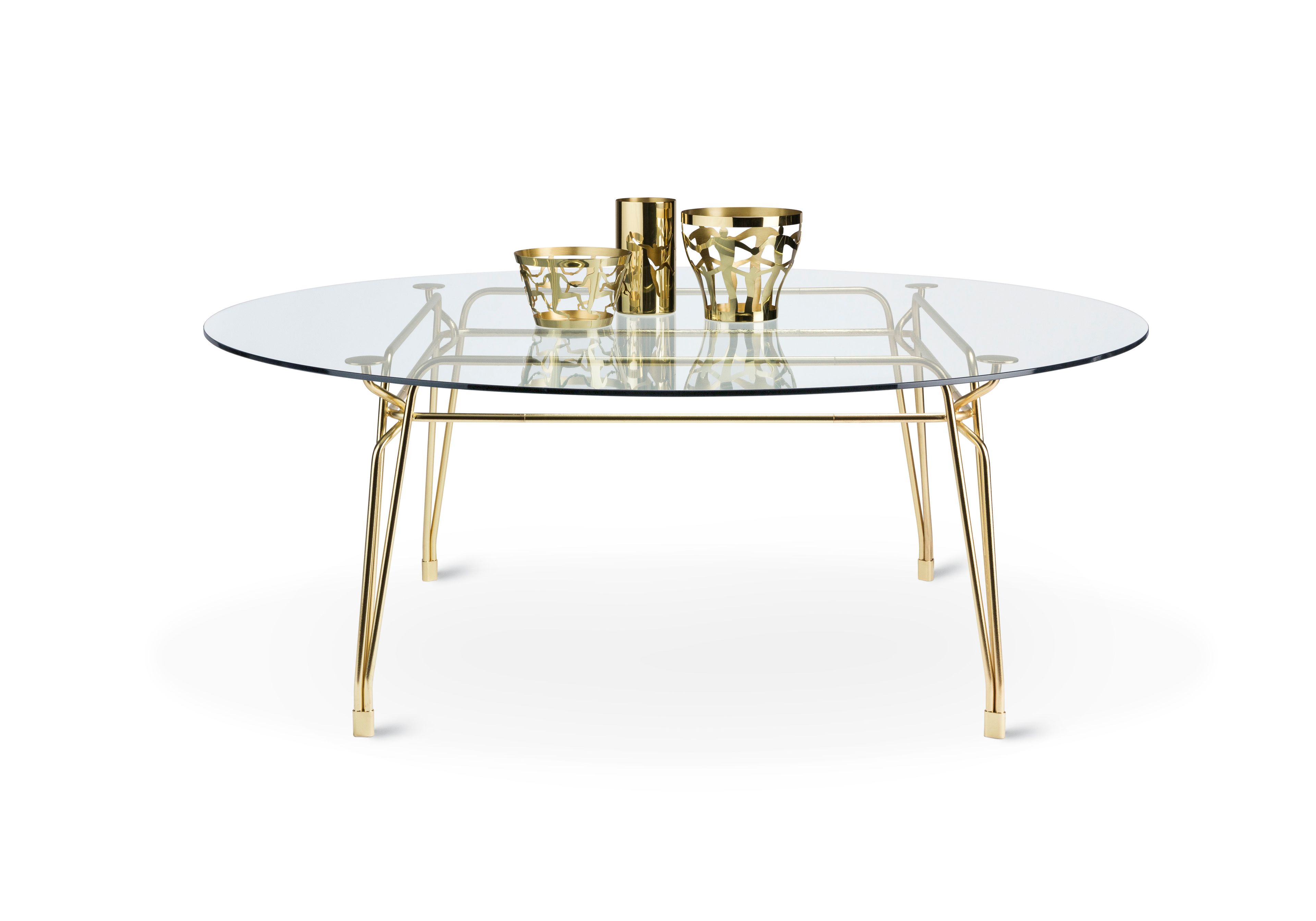 Круглый стеклянный обеденный стол GHIDINI1961 Ботани ARCH-00068237 - Вид №3