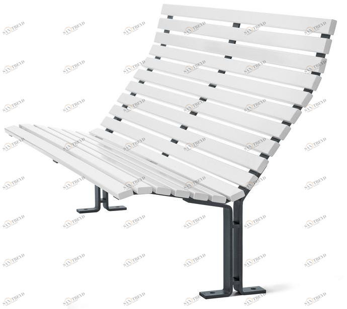 Nola Industrier Деревянная скамейка со спинкой Kajen sun-id-1395540