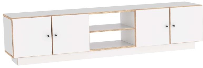 Radis Низкая тумба под ТВ из фанеры с распашными дверцами Boxy sun-id-1462630 - Вид №1