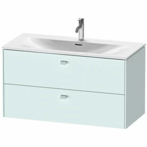 BR431300909 Тумбочка подвесная Brioso #BR4313 1020 x 479 мм Светло-голубой матовый декор