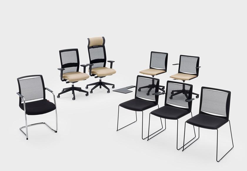 Viganò Регулируемое по высоте офисное кресло из ткани Winner sun-id-1510649 - Вид №3