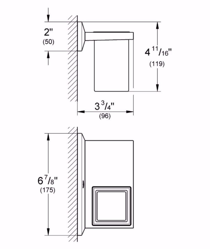 Стакан для зубных щеток с держателем и полочкой GROHE Allure Brilliant, хром (40503000) - Вид №1