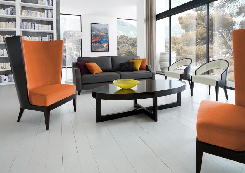 SELVA Овальный деревянный журнальный столик для гостиной  3032  - Вид №1