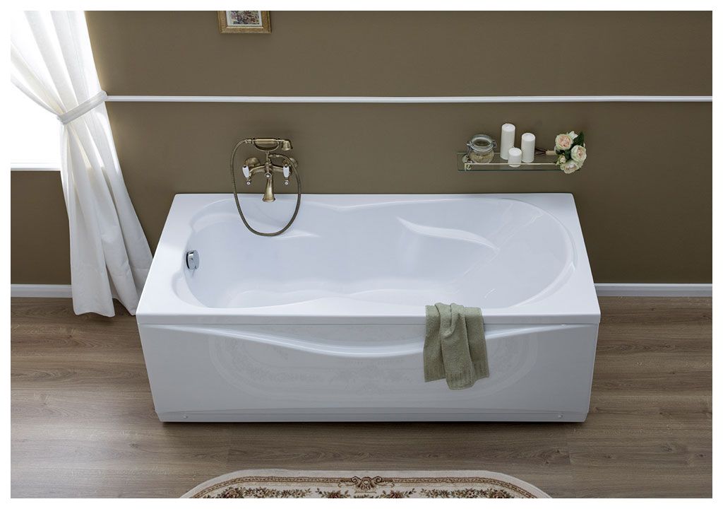 Акриловая ванна Aquanet Viola 180x75 (каркас + смеситель Aquanet Practic 2 AF111-63B) 002040470020404800216780 - Вид №5