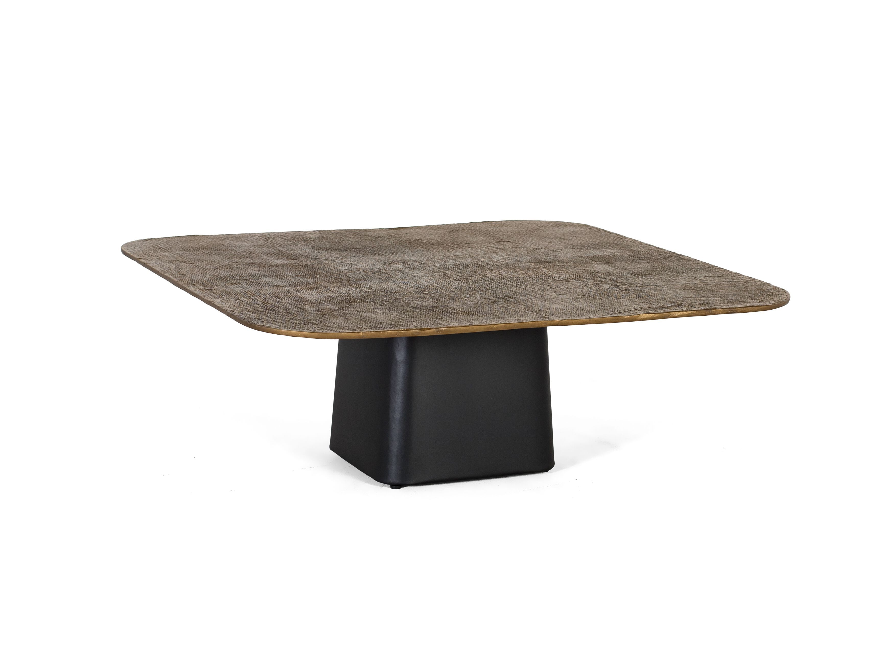 Алюминиевый квадратный низкий журнальный столик Giner y Colomer 1607 ARCH-00110244