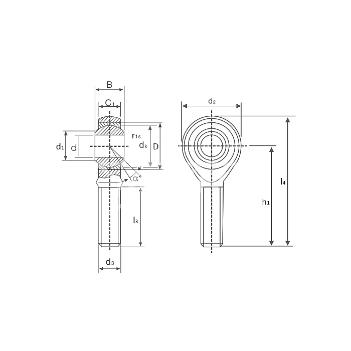 IS2595 Шарнирный наконечник TSML6C ISKRA  - Вид №1