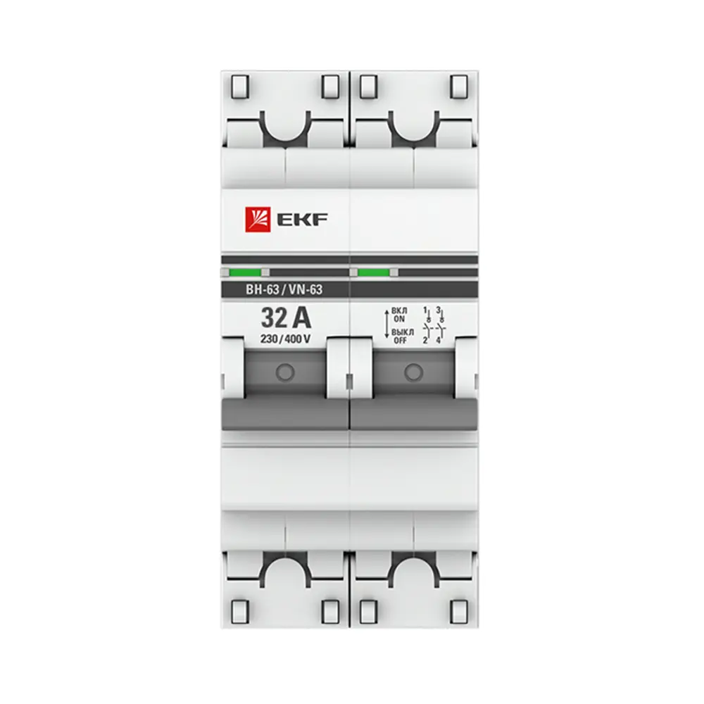 Выключатель нагрузки EKF ВН-63 2P 32 А 84405743 STLM-2107015  - Вид №1