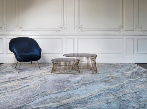 Шелковый прямоугольный ковер ручной работы