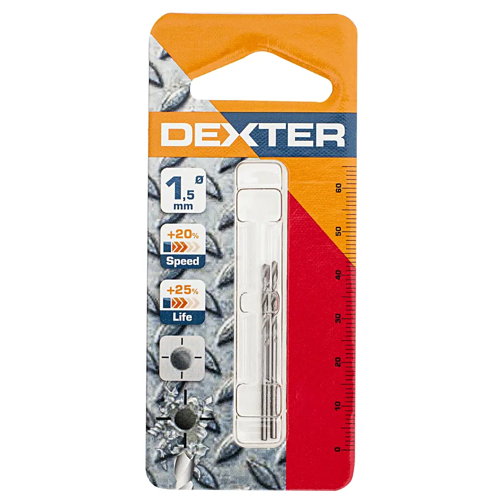 Сверло по металлу HSS-G 1.5х40 мм Dexter SM243 16660898 STLM-2204090  - Вид №4
