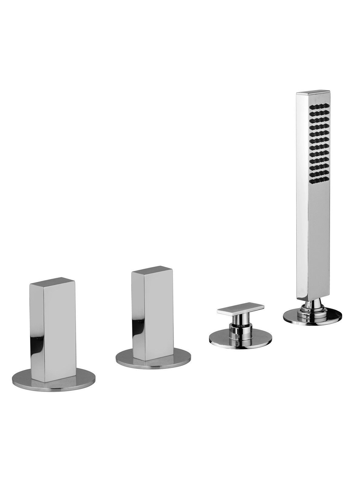 Смеситель для ванны с 4 отверстиями и переключателем Rubinetterie Frattini Vita Due ARCH-00141139 - Вид №6