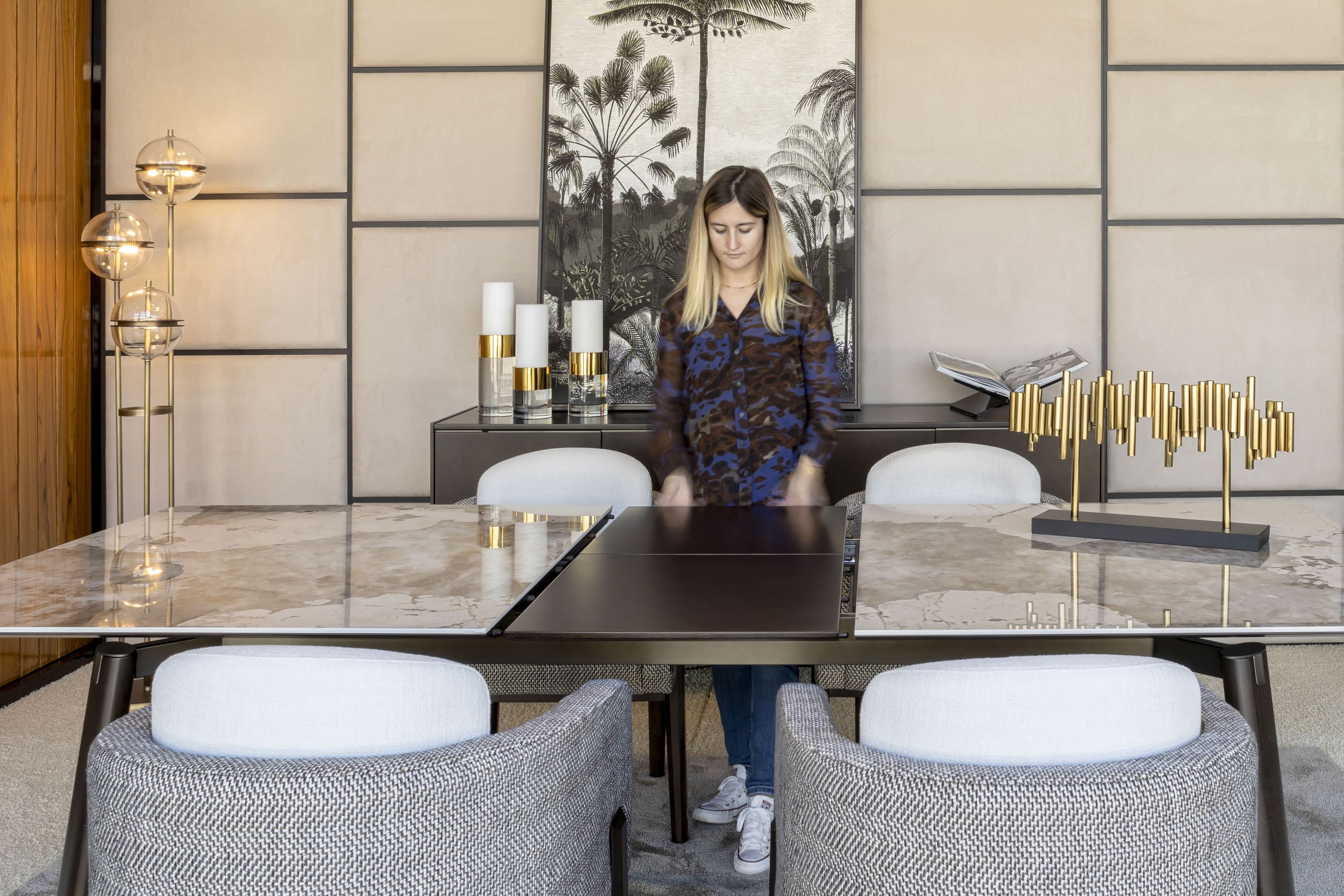 Выдвижной обеденный стол из дуба Stylish Club Landform ARCH-00142648 - Вид №13