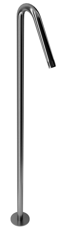 70533 INOX Напольный смеситель для раковины из матовой нержавеющей стали 316 с прогрессивным картриджем, установленным в изливе. Bongio Time2020