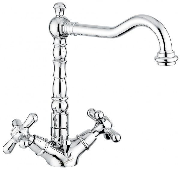 12613CR Смеситель Deco Old с донным клапаном для раковины, цвет хром EMMEVI Decò old
