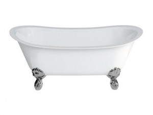 Burlington Бателло Гранде с роскошными ступнями В белом цвете с когтями в черном N10CS L1B