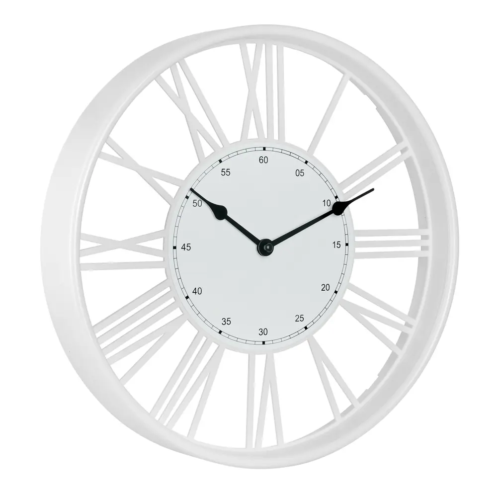 Часы настенные Troykatime Силуэт круглые пластик цвет белый ДПГшумные ø30 см Нео-классика STLM-2023564 - Вид №2