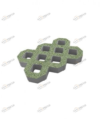 Тротуарные плиты "ГАЗОННАЯ РЕШЕТКА" - Б.1.ГР.8 (Стандарт) Зеленый Santreyd sun-id-332534