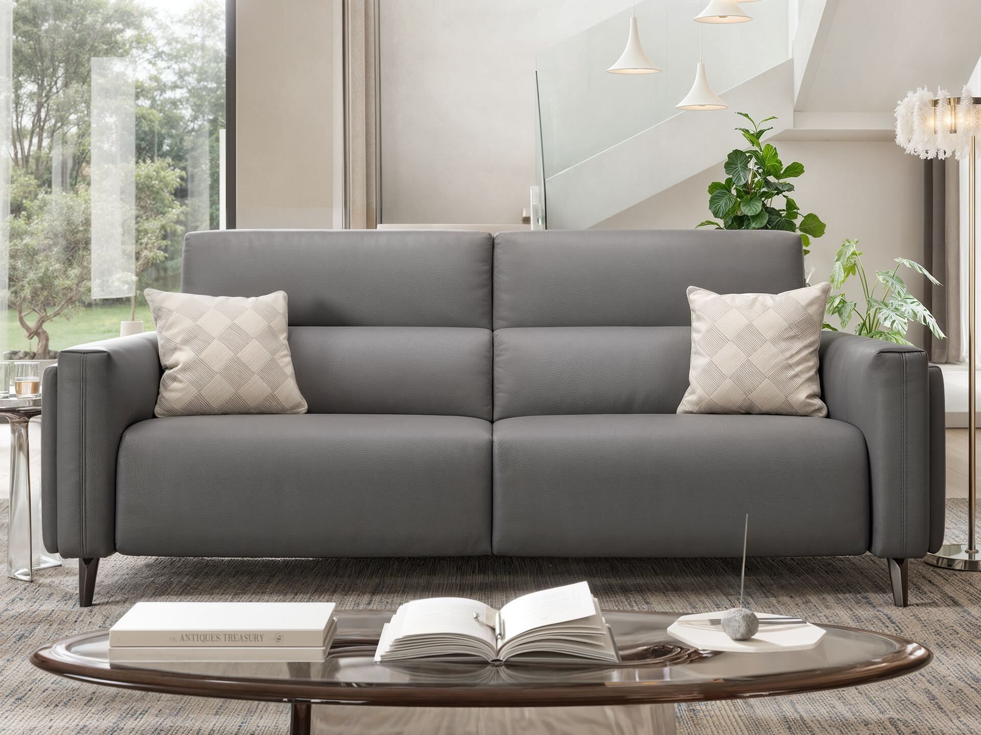 3-местный кожаный диван Sofanella Avella ARCH-00145231 - Вид №1