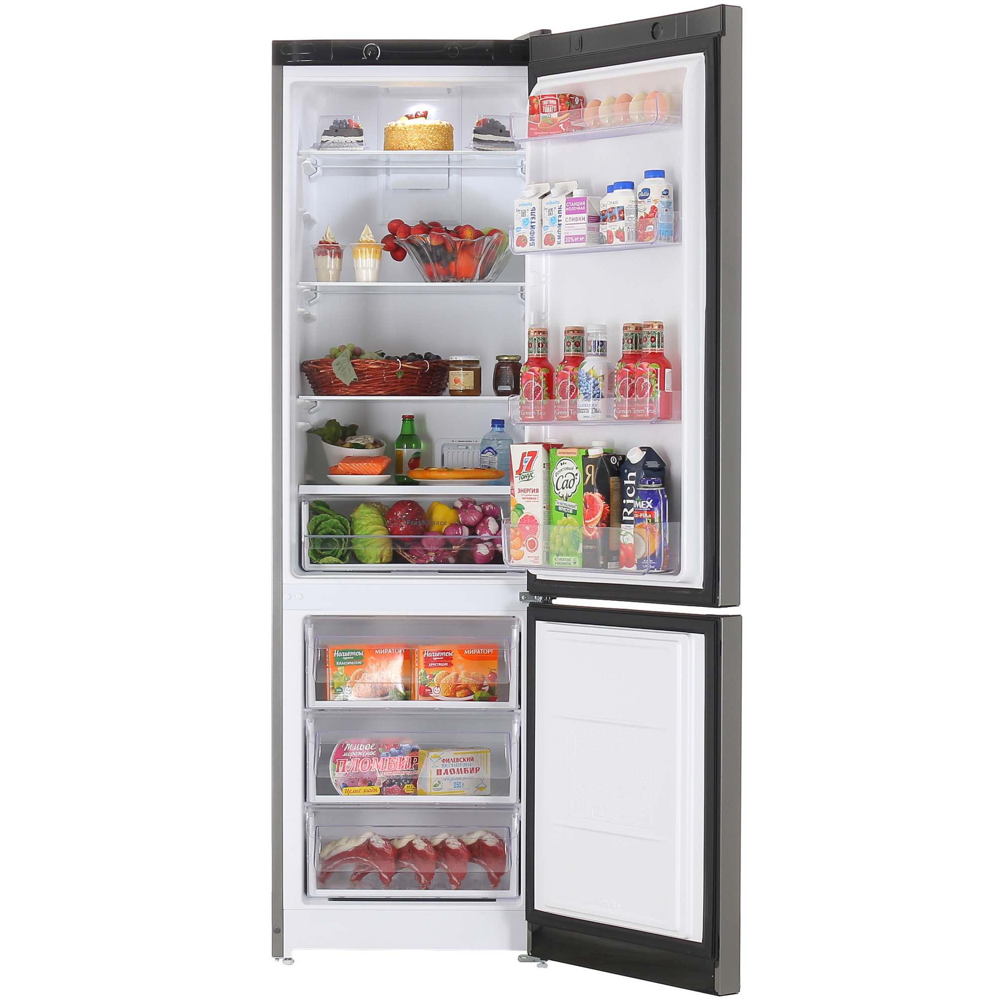 9082294 Холодильник с морозильником   Indesit ITS 4200 NG серый STDN-0027347 - Вид №5