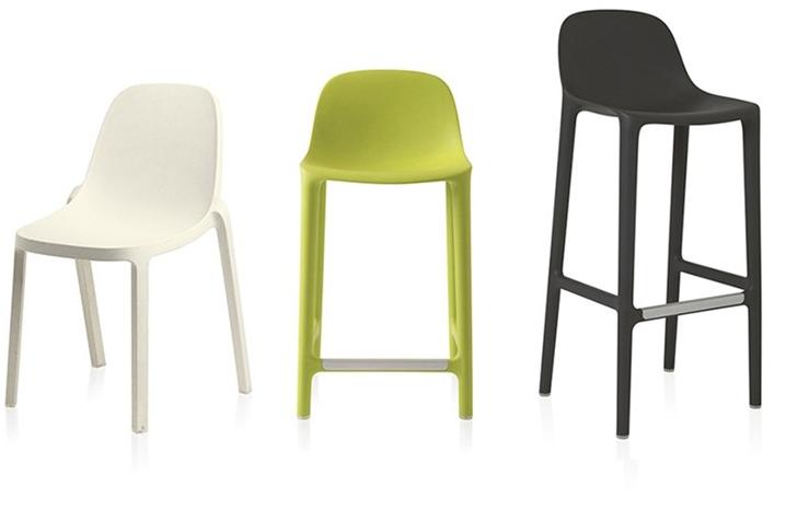 Emeco Табурет высокий полипропиленовый с подставкой для ног Broom sun-id-1478942 - Вид №4