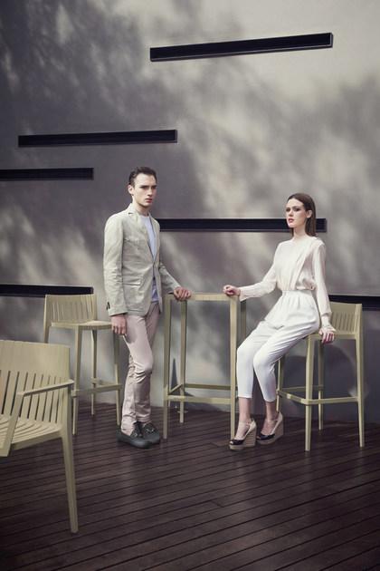 VONDOM Квадратный садовый высокий стол из полипропилена Spritz 56018 - Вид №10