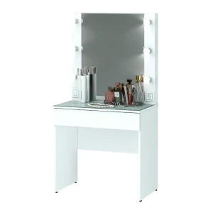 91929207 Туалетный столик с зеркалом Арника 80x155x46 см цвет белый STLM-1504897