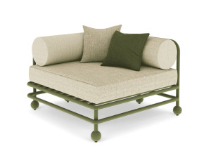 Алюминиевое угловое садовое кресло