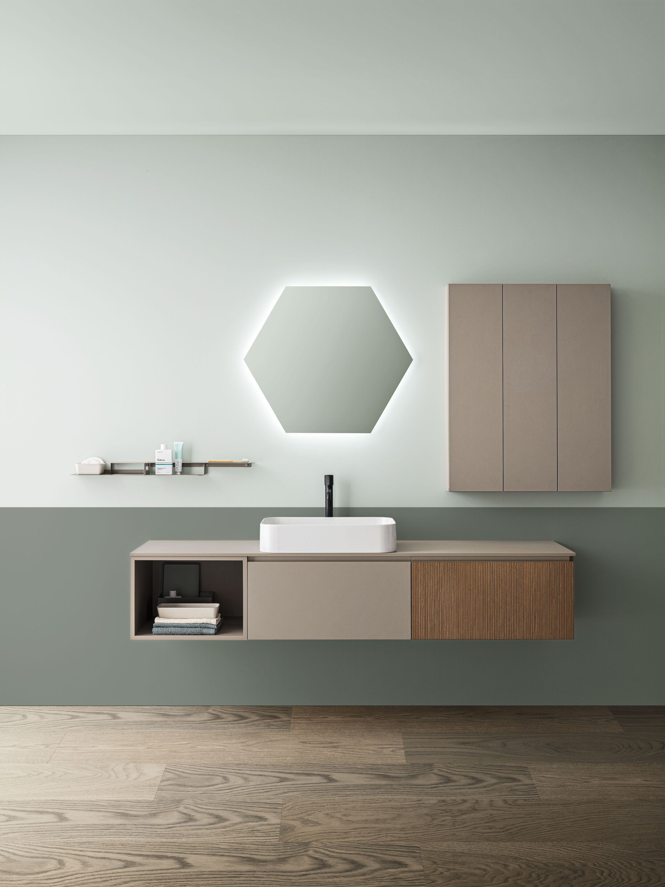 Термо текстурированный подвесной умывальник ARBLU Dress System ARCH-00103556 - Вид №1