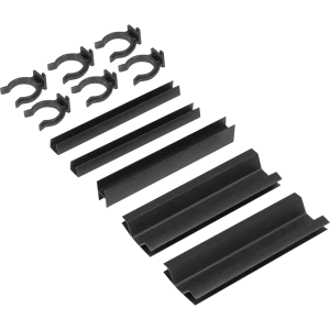 Комплект для установки кухонного цоколя, 15 см, цвет чёрный