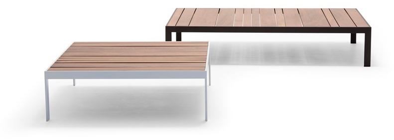 Andreu World Квадратный садовый столик из тика Sand table Me 4318 - Вид №1