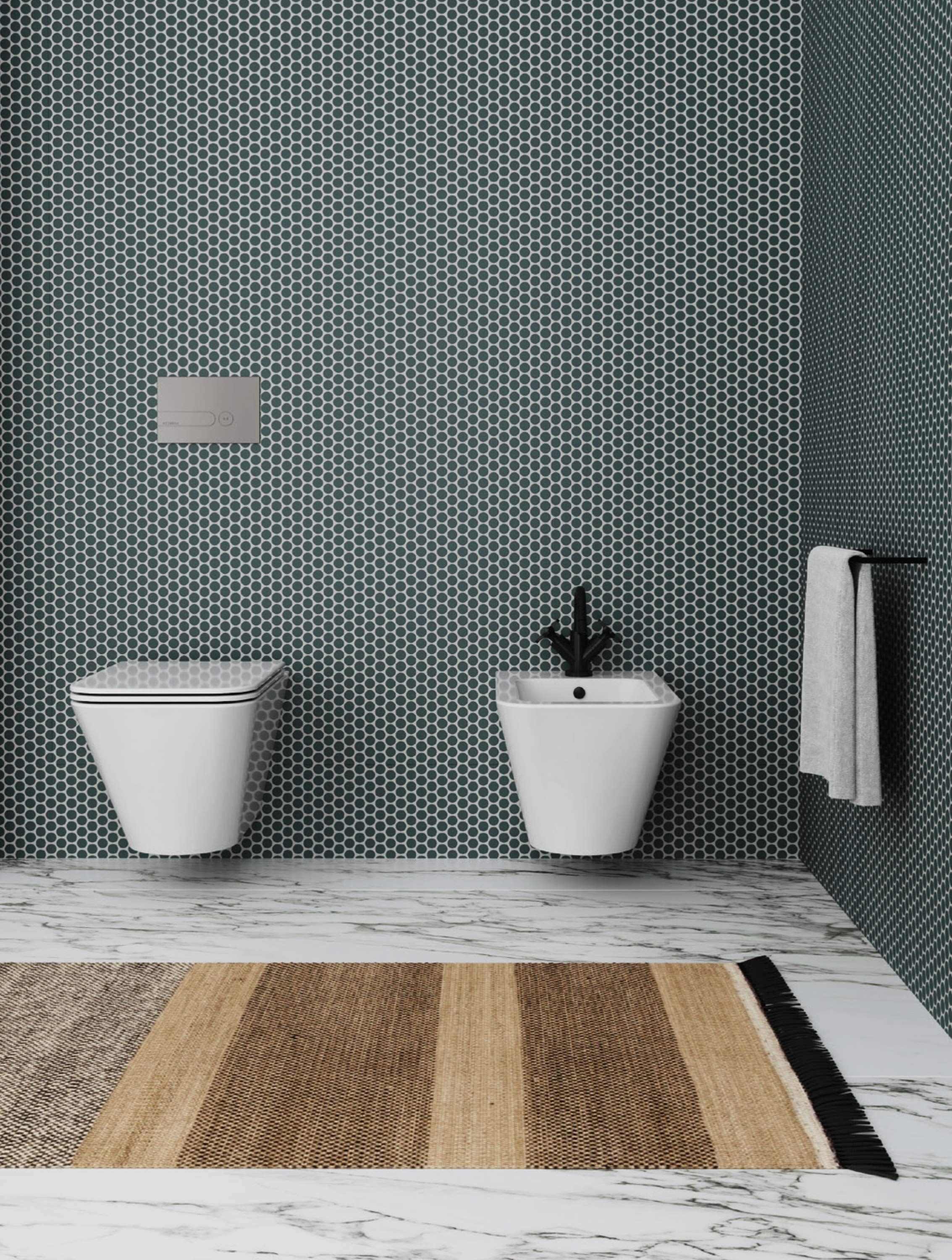 Керамическое подвесное биде Azzurra Ceramica Build ARCH-00064750 - Вид №2