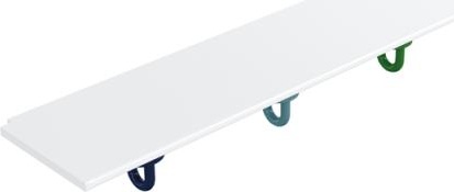 800.03.413 Удлинительная полка с крючками, 4 места HEWI Kids