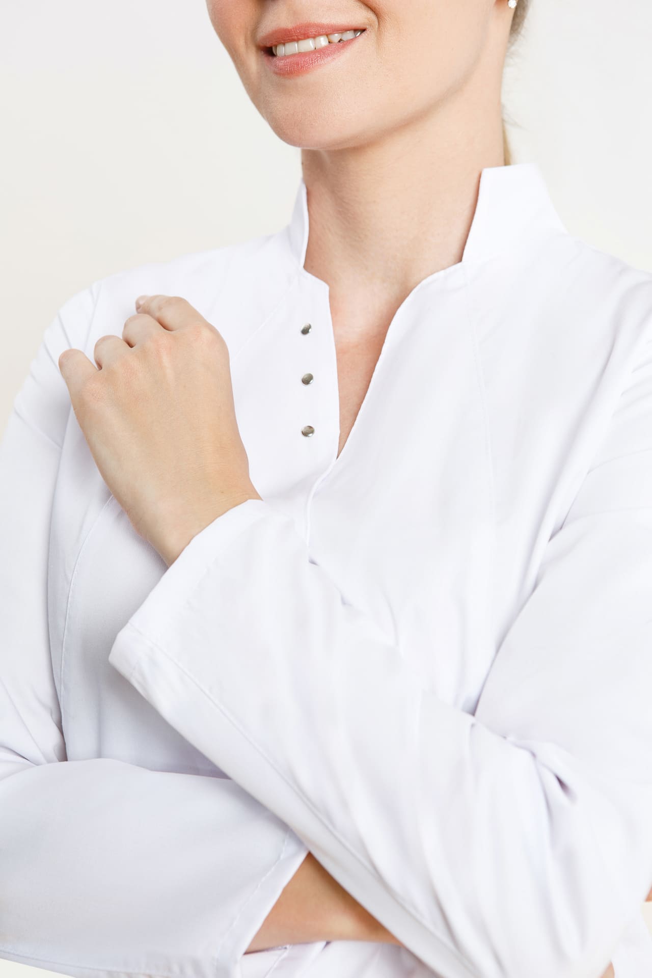 4957335 Халат "Элегант" белый  Медицинская одежда  размер 50 Спецодежда  - Вид №5