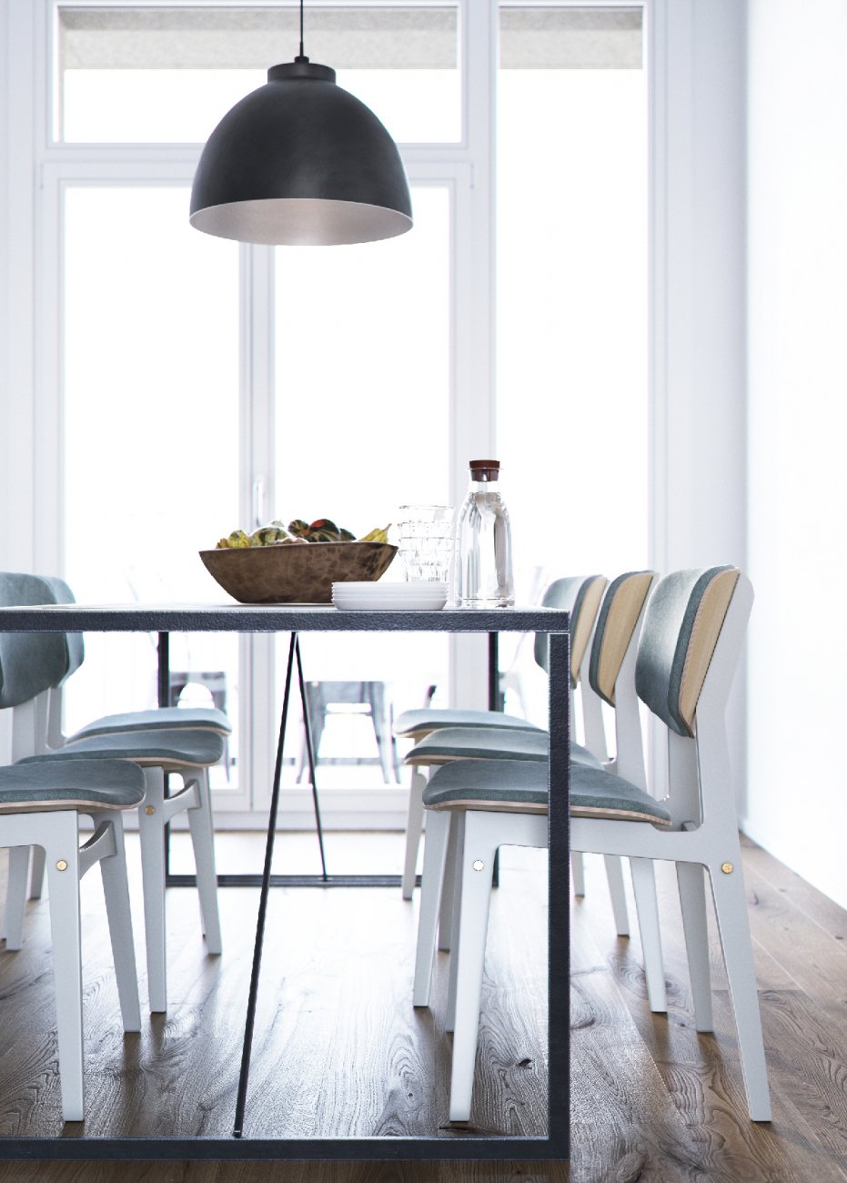 Мягкий стул SID Светлая берёза / тоскана / Ткань категория 2, арт. 002 THE IDEA  210640 Бежевый  - Вид №3