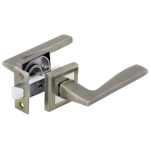 Дверные ручки Фабрика Замков 21L 100 без запирания алюминий гальваническое покрытие цвет античная бронза