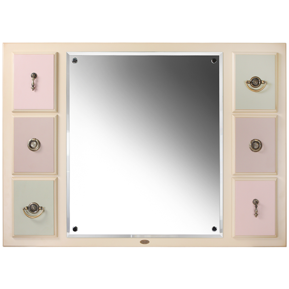 71178 Зеркало настенное Пандора 2 Айвори Акварель BOGACHO 4627139505228