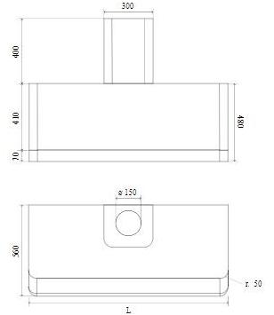Ilve Настенный стальной кожух Panoramagic Apm120 Santreyd  - Вид №3