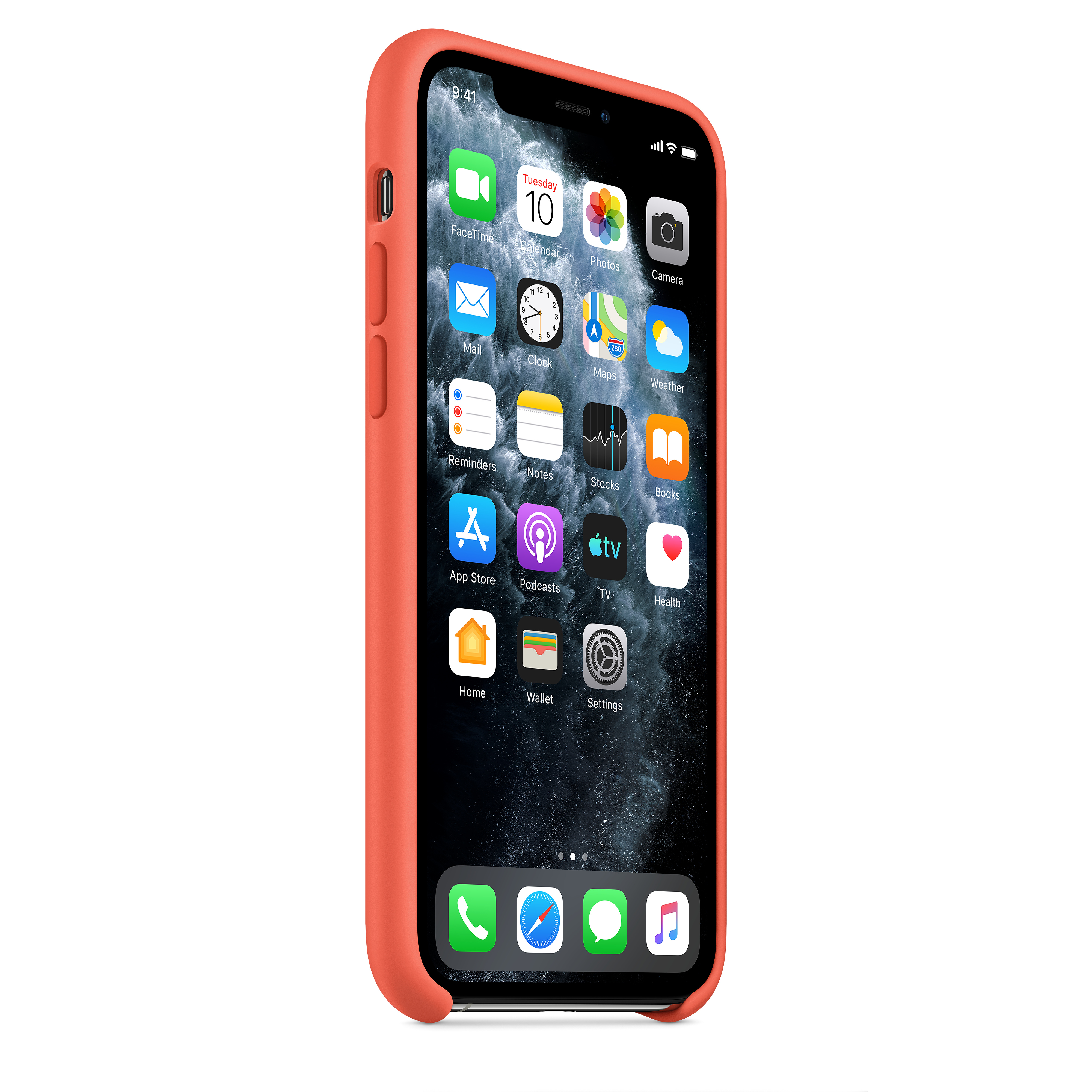 MWYQ2ZM/A Iphone 11 pro silicone case - clementine (orange) Apple Santreyd  - Вид №4