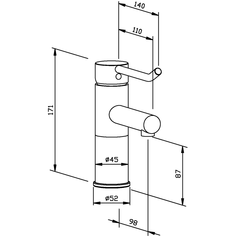 931277 Смеситель для раковины WA200-1 WAGNER_EWAR A-LINE Wagner Ewar  - Вид №1