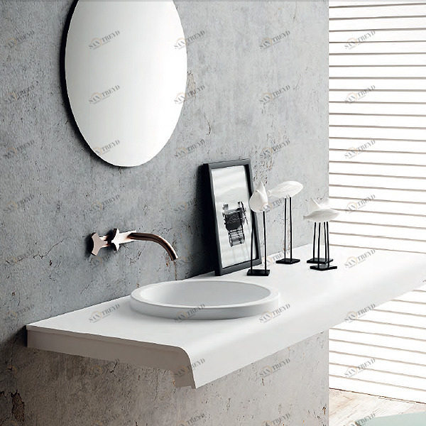 Y02 Накладная раковина консольная овальная McBath PUZZLE