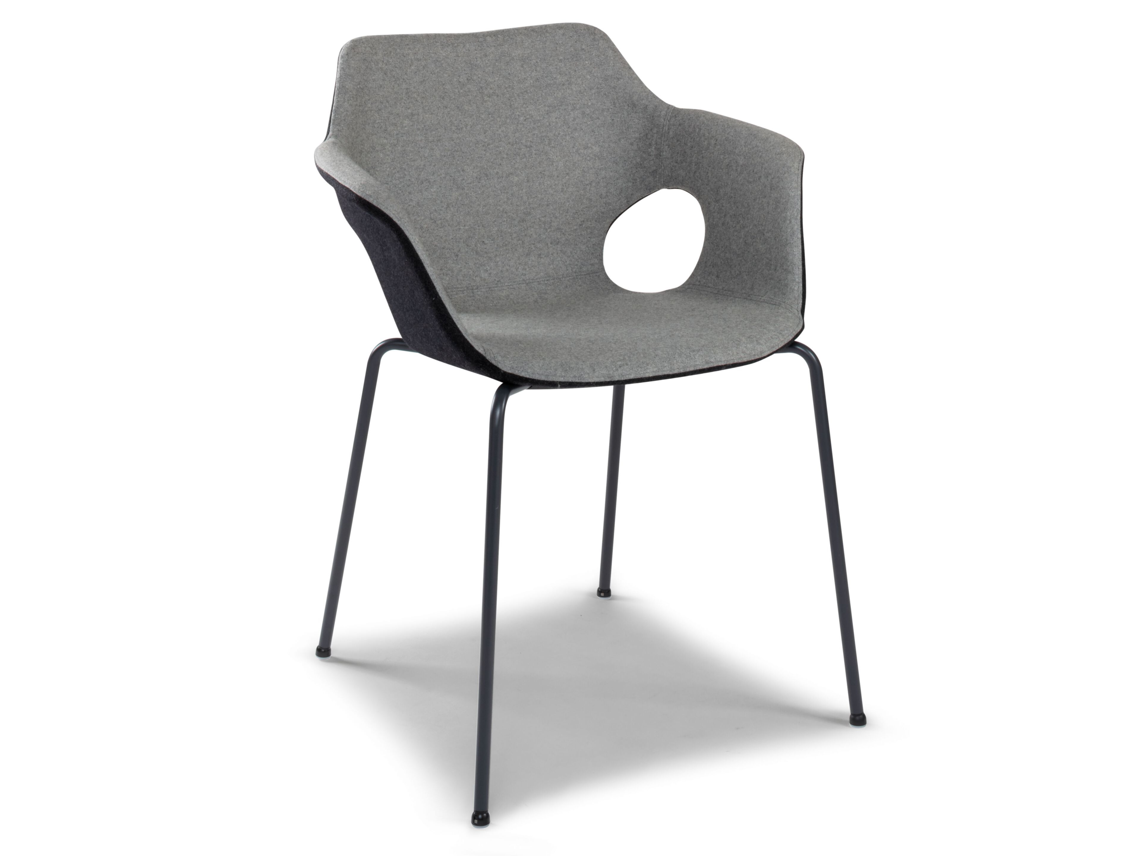 Пластиковый штабелируемый стул с подлокотниками Riccardo Rivoli OLÀ ARCH-00135560 - Вид №2