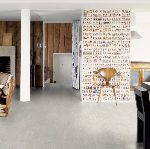 Пробка Wicanders Cork Plank Flock Moonlight (Гладкая) 1220х140 мм C81X001 - Вид №19