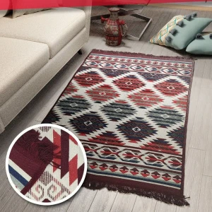 91653522 Ковер Mutas Carpet Sacil Rug КС 1356 прямоугольный 180x120 см хлопок STLM-1054690