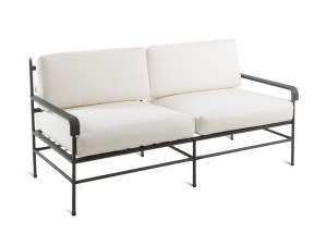 Садовый диван из оцинкованного железа и акриловой ткани