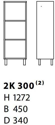 Karl Andersson Открытый книжный шкаф из фанерованной древесины 2k 2k300  - Вид №1