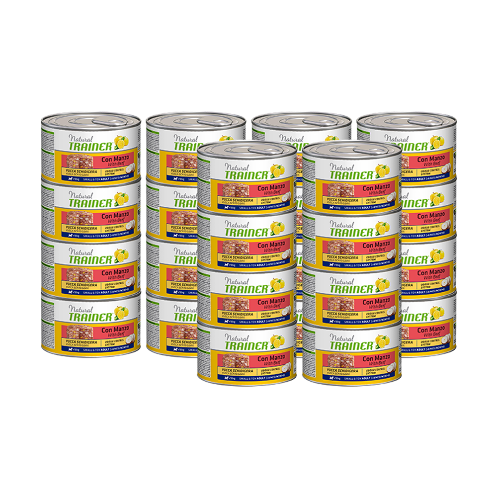 ПР0017111*24 Корм для собак TRAINER Natural для мелких и миниатюрных пород, говядина банка 150г (упаковка - 24 шт) NATURAL TRAINER 