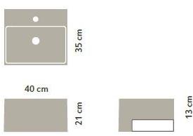 Подвесная раковина настенная овальная Acquabella Slate белая sun-id-1360952 - Вид №3