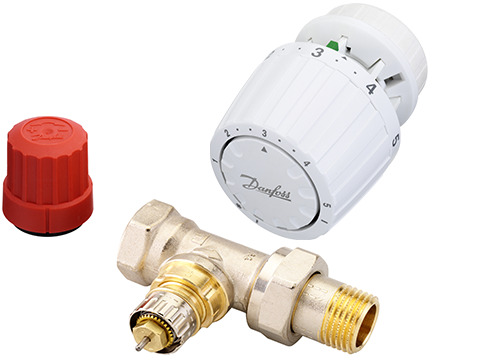 Danfoss Комплект RTR-N/RTR 7090 для двухтрубной системы отопления RTR-N 15 угл. и RTR7090 комплект 013G2173  - Вид №1