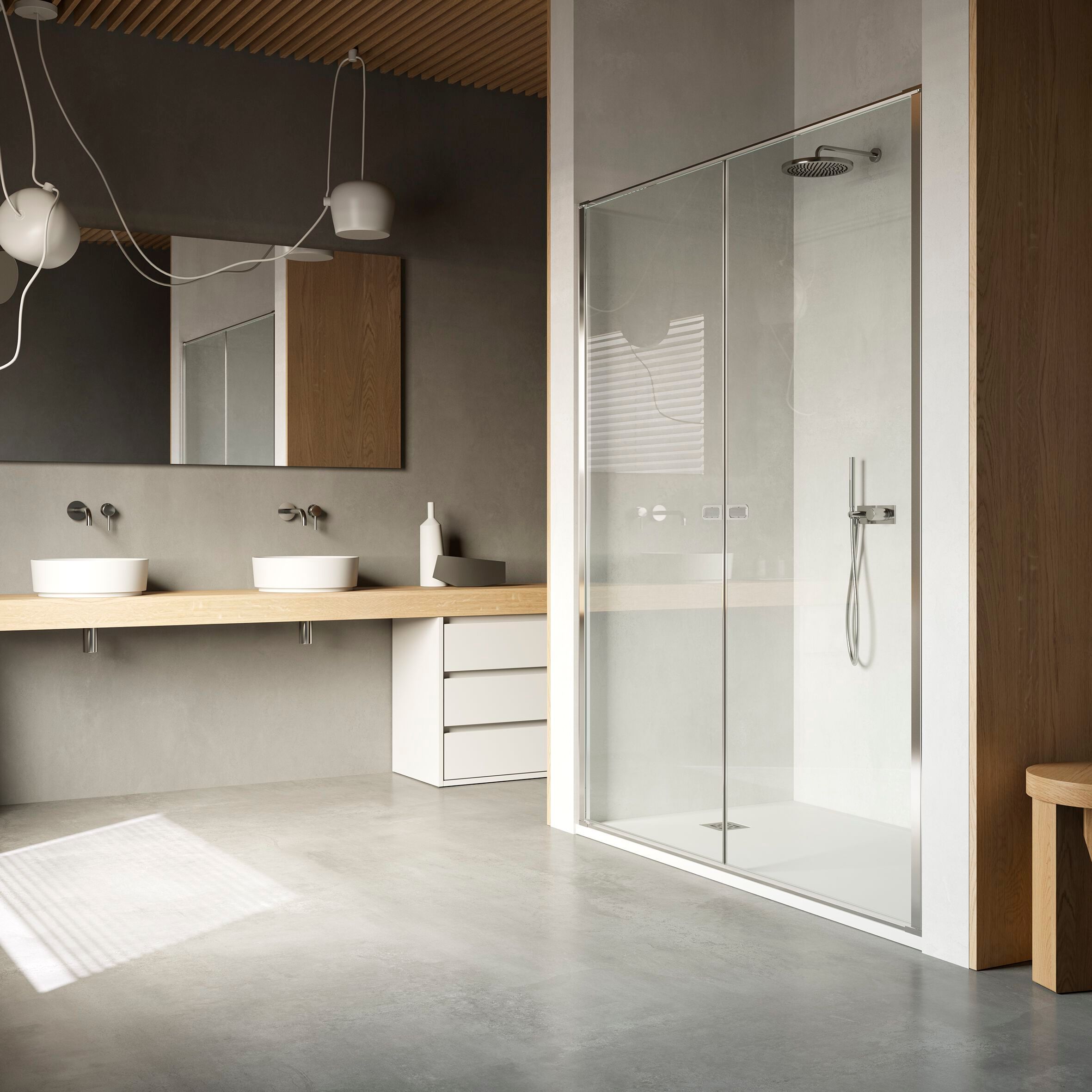 Душевая кабина в нише с распашной дверью Vismaravetro LINK ARCH-00139805 - Вид №4