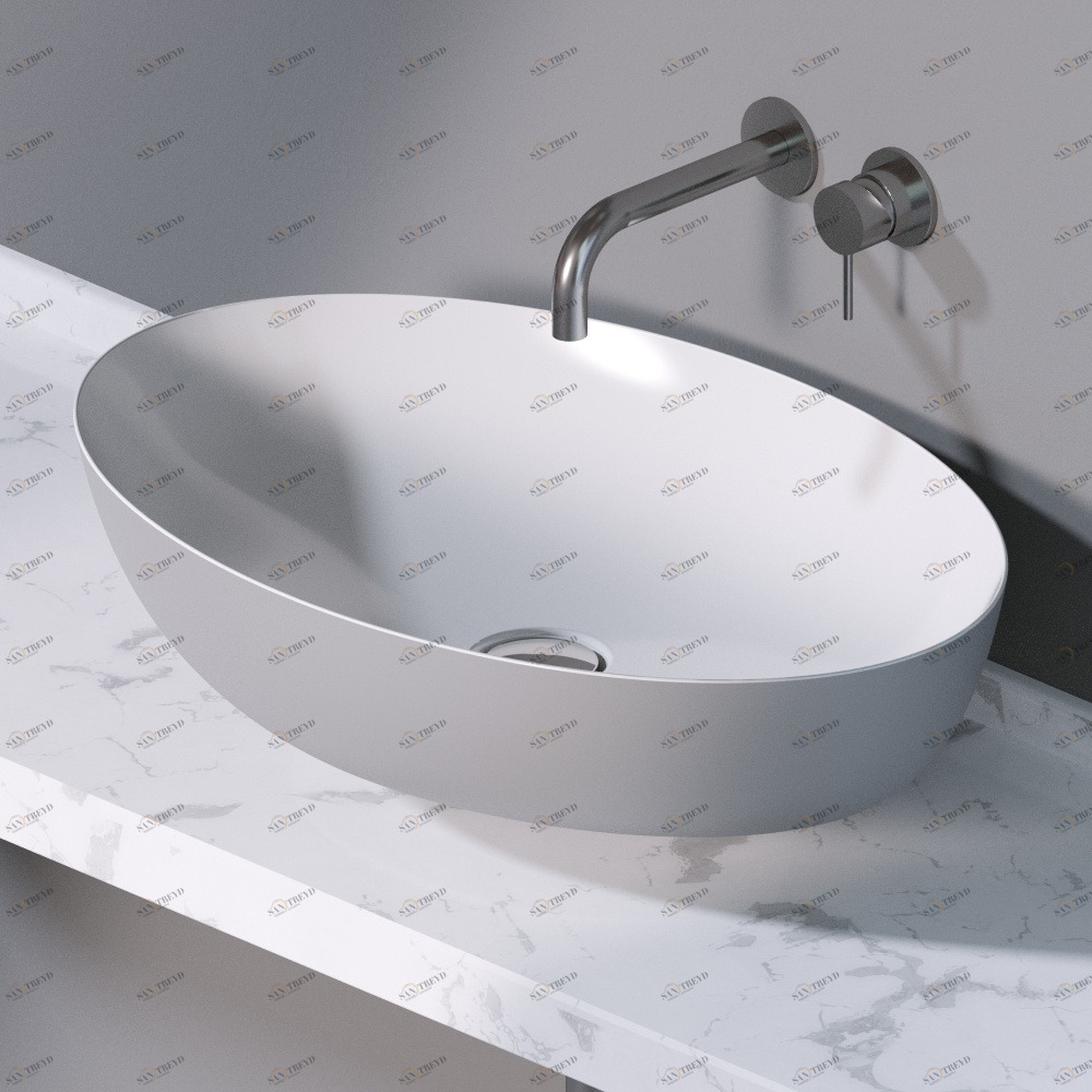 L600217 Накладная раковина на столешницу  овальная A. e T. Italia ELITE AeT ITALIA