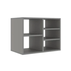 91588092 Шкаф для обуви Velardy Home Place 60x45x35 см 5 полок ЛДСП цвет графит STLM-1456945